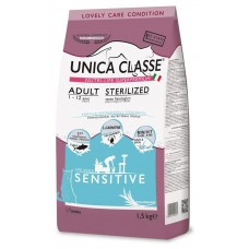 Unica Classe Adult Sterilized Sensitive сухой корм для взрослых стерилизованных кошек тунец 