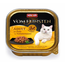 Vom Feinsten Adult - консервы для кошек с индейкой в томатном соусе (100 г) (арт. ВЕТ83360) 