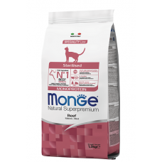 Monge Cat Monoprotein Sterilised Beef сухой корм для стерилизованных кошек с говядиной 