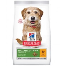 Hill's Science Plan Youthful Vitality - сухой корм для пожилых собак (7+) мелких пород для поддержания здоровья в период старения, с курицей и рисом 