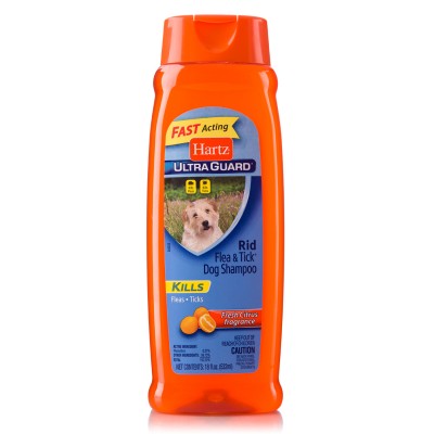 Hartz UltraGuard Rid Flea & Tick Dog Shampoo шампунь от блох и клещей для собак с ароматом цитруса 532 мл. (арт. 02299)