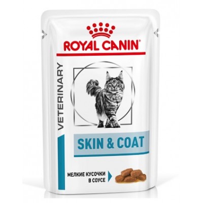 Royal Canin Skin & Coat - влажный корм для кастрированных/стерилизованных котов и кошек с чувствительной кожей.