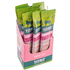 TitBit Лакомство для кошек Крем-суп с кусочками телятины, 10 г (арт. 14646)