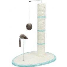Trixie Когтеточка-столбик для кошек, с шариком и мышкой на пружинке, 50 см (арт. 4306)