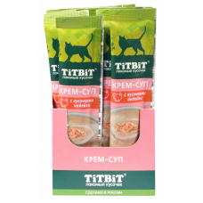 TitBit Лакомство для кошек Крем-суп с кусочками индейки, 10 г (арт. 14615)