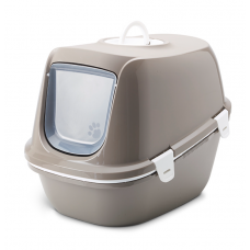 Savic Туалет-домик Riena для кошек, с ситом, 64х46х48см, пластик, теплый серый (арт. 20530008)