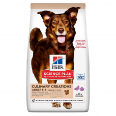 Hill's Science Plan Culinary Creations - сухой корм для взрослых собак средних пород для поддержания иммунитета, с уткой и картофелем