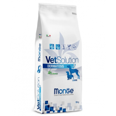 Monge VetSolution Grain Free Dermatosis - беззерновой диетический сухой для собак при заболеваниях кожи, с лососем