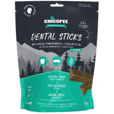 Chicopee HNL Dental Sticks - лакомство для собак Зубные Палочки, с яблоком и гранатом, 300 г
