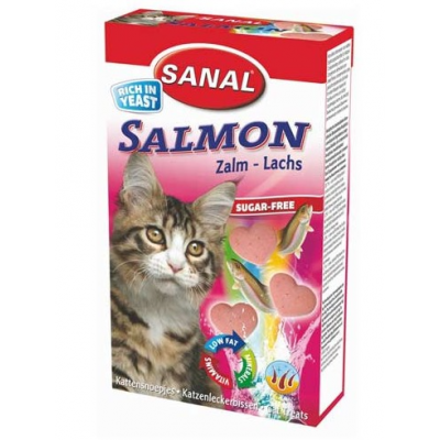 Витаминизированные лакомства Sanal Salmon (дрожжи и лосось), 85 таблеток (арт. SC3300)
