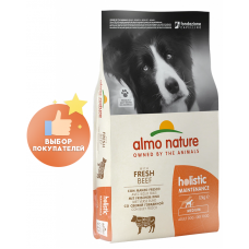 Almo Nature Holistic Adult Medium Fresh Beef - корм для взрослых собак средних пород, со свежей говядиной и рисом