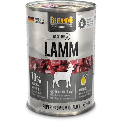 Belcando Baseline Lamb - полнорационные беззерновые консервы для собак, с ягненком, 400 г