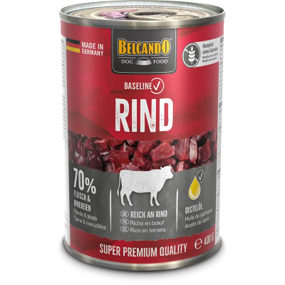 Belcando Baseline Beef - полнорационные беззерновые консервы для собак, с говядиной, 400 г