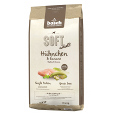Bosch Soft Chicken & Bananas - полувлажный беззерновой корм для взрослых собак с чувствительным пищеварением, с курицей и бананами
