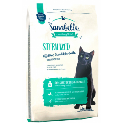 Bosch Sanabelle Sterilized - беззерновой корм для взрослых стерилизованных кошек, с мясом птицы и картофелем