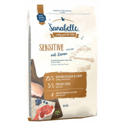 Bosch Sanabelle Adult Sensitive with Lamb - корм для взрослых кошек с чувствительным пищеварением, с ягненком