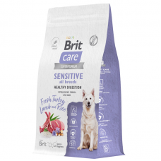 Brit Care Adult Sensitive Healthy Digestion - сухой корм для здорового пищеварения собак всех пород, с индейкой и ягненком