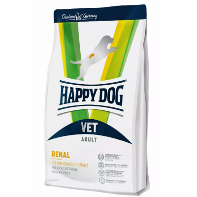 Happy Dog Vet Diet Renal - лечебный корм для взрослых собак с хронической почечной недостаточностью, гипертензией, нефритом