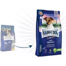 Happy Dog Sensible Mini France Ente - беззерновой сухой корм для собак мелких пород с чувствительным пищеварением, с уткой и картофелем