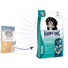 Happy Dog Supreme Mini Adult Fit & Vital - корм для взрослых собак мелких пород, c птицей, ягненком и лососем