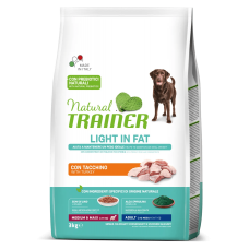 Trainer Natural Adult Light - сухой корм для собак средних и крупных пород со склонностью к избыточному весу, с индейкой