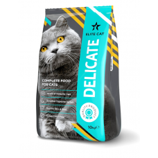 Elite Cat Delicate - сухой корм для взрослых кошек с чувствительным пищеварением, с яйцом и злаками