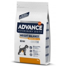 Advance Dog VetDiet Weight Balance Medium&Maxi - корм для взрослых собак, для снижения избыточного веса, с птицей