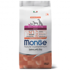 Monge Speciality Extra Small Adult Salmon & Rice - сухой корм для взрослых собак миниатюрных пород, с лососем и рисом