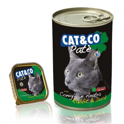 Adragna Cat&Co Patè Rabbit & Duck - консервированный корм для кошек, паштет из кролика и утки
