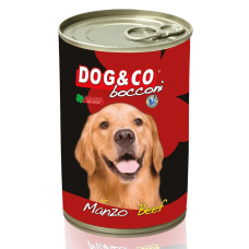 Adragna Dog&Co Bocconi Beef - консервированный корм для собак, кусочки говядины в соусе