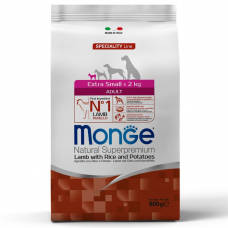 Monge Speciality Line Extra Small Adult Lamb - корм для взрослых собак мелких пород, с ягненком, рисом и картофелем