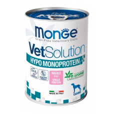 Monge VetSolution Dog Hypo Monoprotein Pork - гипоаллергенный влажный корм для собак при пищевой непереносимости, со свининой, 400 г