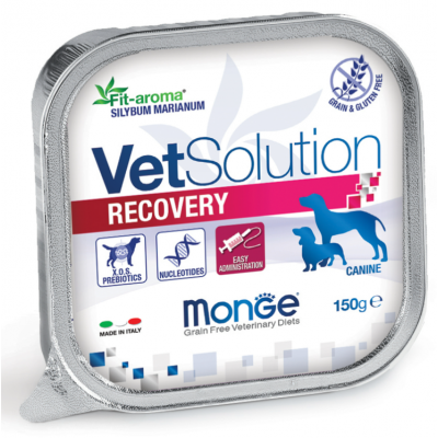 Monge VetSolution Dog Recovery - лечебный влажный корм для собак при восстановлении питания в период выздоровления, 150 г
