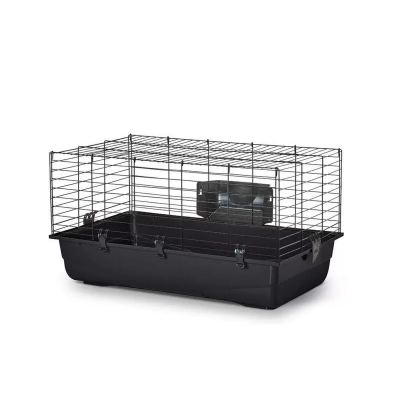 SAVIC Клетка для морских свинок и карликовых кроликов Ambiente 80, 80x50x43 см, черный (арт. 52231100blac)