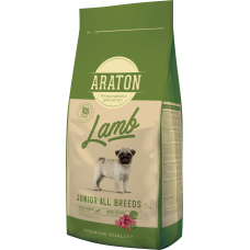 Araton Junior Lamb & Rice - сухой корм для щенков и молодых собак всех пород, с мясом ягненка и рисом