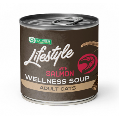Nature's Protection Lifestyle Wellness Soup Sterilised - суп для стерилизованных кошек, с лососем, 140мл (арт. KIKNPLF63358)