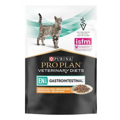 Pro Plan Veterinary Diets EN St/Ox. Gastrointestinal Chicken - влажный диетический корм для взрослых кошек и котят при расстройствах пищеварения