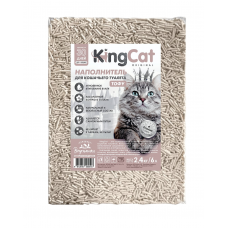 KingCat Tofu Original Наполнитель для кошачьего туалета растительный комкующийся, без запаха