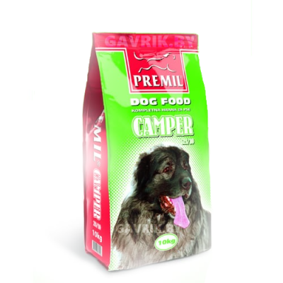 Premil Camper 18/8 - полнорационный корм для взрослых собак средних и мелких пород, со свининой и говядиной