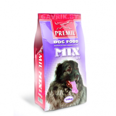 Premil Mix 18/8 - полнорационный корм для собак любых пород, со свининой и говядиной