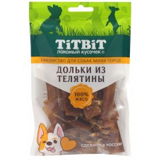 TiTBiT Mini Дольки из телятины для собак мини пород, 70 г (арт. 024546)