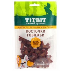 TiTBiT Mini Косточки говяжьи для собак мини пород, 100 г (арт. 024652)