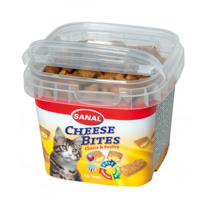 Sanal Cheese Bites - витаминизированное лакомство для кошек, с сыром, упаковка 6 шт*75 г (арт. SC1572)