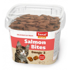 Sanal Salmon Bites - витаминизированное лакомство для кошек Подушечки с лососем, 6шт*75г (арт. SC1575)