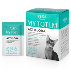 VEDA Cat My Totem Actiflora - синбиотический комплекс для кошек, 1г*30шт (арт. 10965)