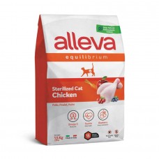 Alleva Equilibrium Adult Sterilised Chicken & Rice - сухой корм для взрослых стерилизованных кошек, с курицей и рисом