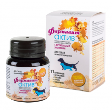 Фармавит Актив - витамины для щенков и собак мелких пород, 90 табл (арт. 74591)