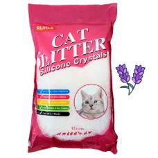 Cat Litter Silica Crystals - впитывающий силикагелевый наполнитель для кошачьего туалета, с ароматом лаванды