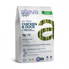 Alleva Holistic Adult Neutered Chicken & Duck - беззерновой сухой корм для взрослых стерилизованных кошек, с курицей и уткой