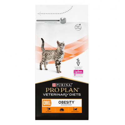 Pro Plan Veterinary Diets OM St/Ox Obesity Mangement - сухой корм для снижения и поддержания веса у кошек